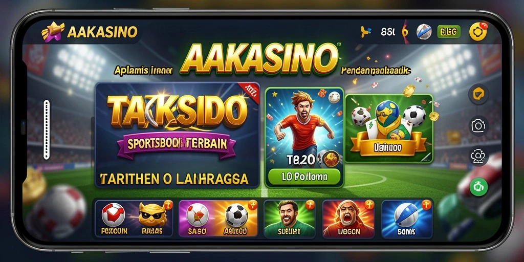 Screenshot AAKASINO menunjukkan pengalaman taruhan olahraga yang seru.