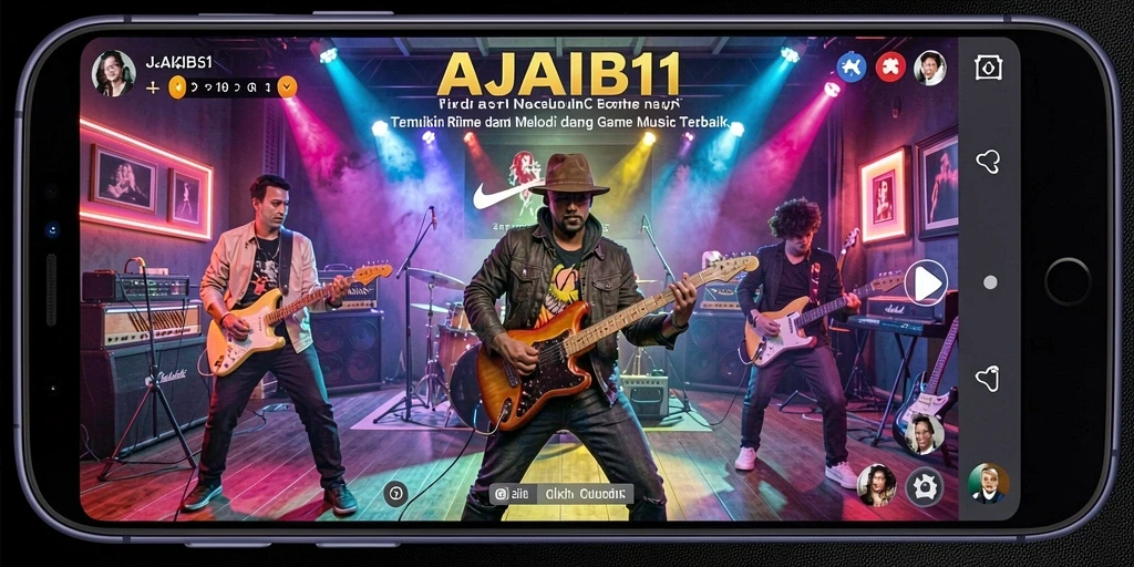 Tampilan gameplay AJAIB11 dengan pengalaman musik interaktif.
