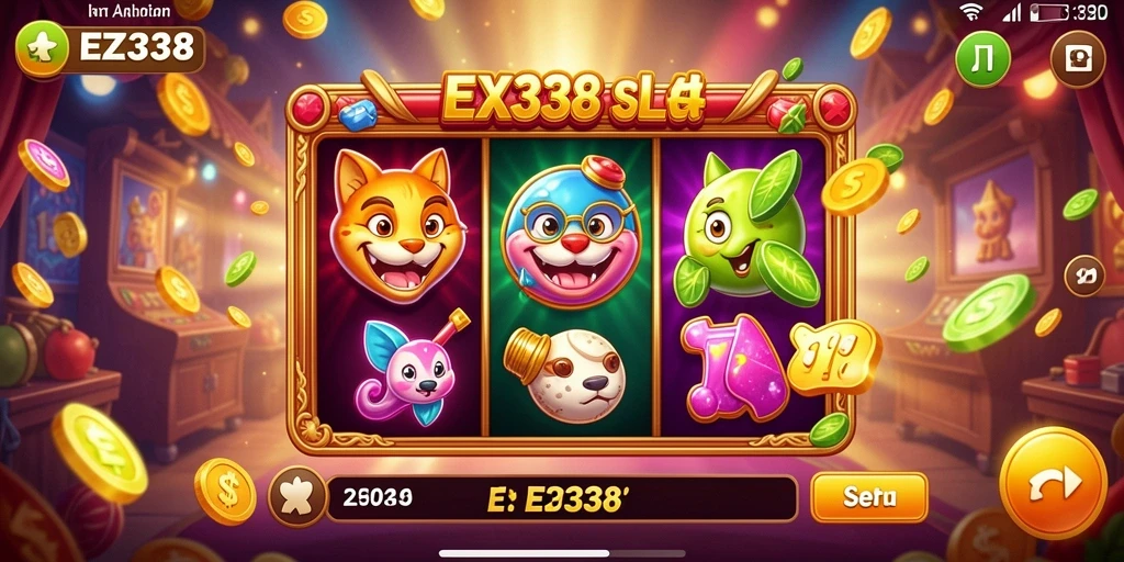 Tampilan menarik dari gameplay Slot EZ338 yang seru.