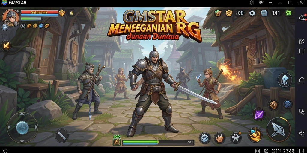 Tampilan gameplay RPG yang menegangkan di GMSTAR.
