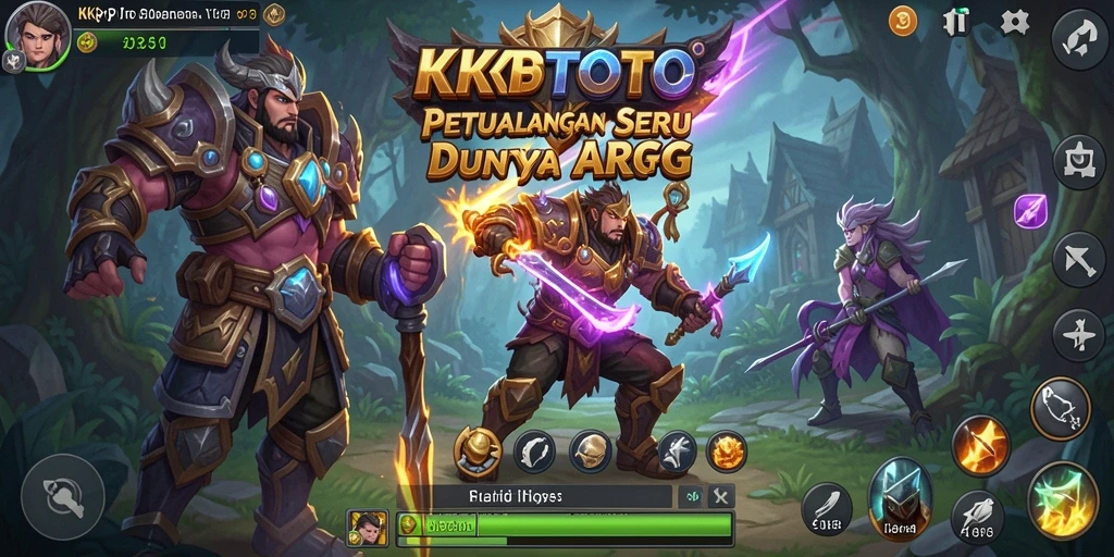 Screenshot KPKTOTO menampilkan pertarungan epik dalam game ARPG.