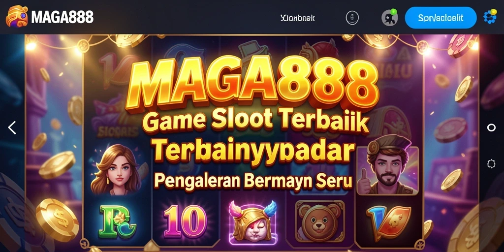 Tampilan gameplay Slot MAGA888 yang menarik dan memikat.