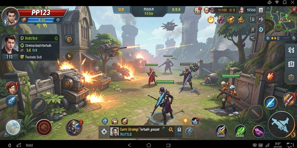 Tangkapan layar menarik dari gameplay PP123 yang penuh aksi.