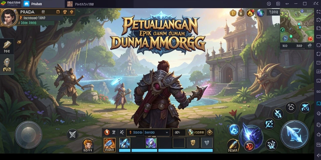 Tampilan gameplay MMORPG PRADA188 yang memukau dan penuh aksi.