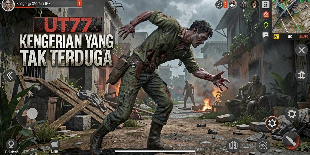 Gameplay UT77 yang menegangkan dan mencekam terlihat jelas dalam screenshot ini.