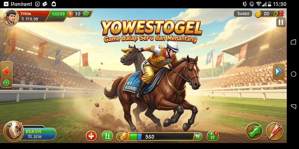 Gameplay seru dan mendebarkan dalam balap mobil.
